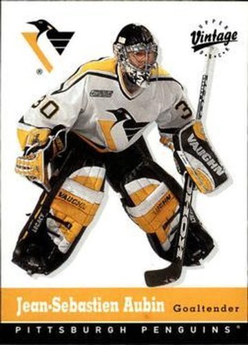 #285 Jean-Sebastien Aubin - Pittsburgh Penguins - 2000-01 Upper Deck Vintage Hockey
