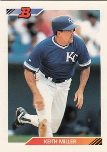 #285 Keith Miller - Kansas City Royals - 1992 Bowman Baseball