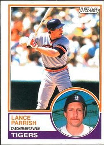 #285 Lance Parrish - Detroit Tigers - 1983 O-Pee-Chee Baseball