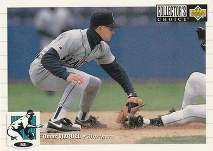 #285 Omar Vizquel - Seattle Mariners - 1994 Collector's Choice Baseball