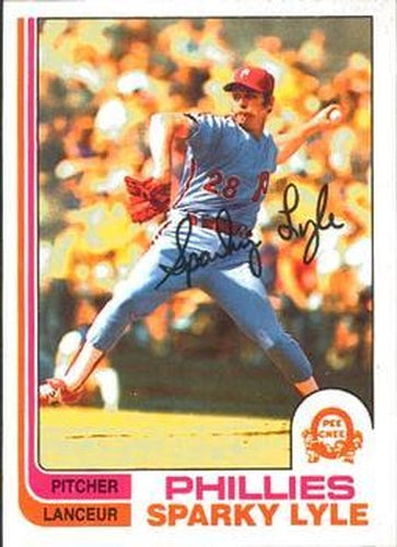 #285 Sparky Lyle - Philadelphia Phillies - 1982 O-Pee-Chee Baseball