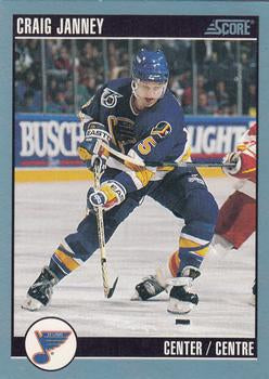 #285 Craig Janney - St. Louis Blues - 1992-93 Score Canadian Hockey