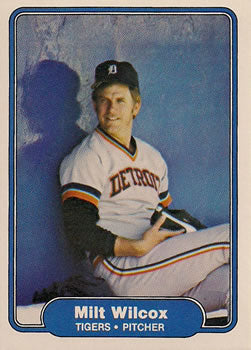 #285 Milt Wilcox - Detroit Tigers - 1982 Fleer Baseball