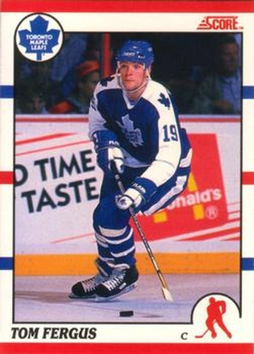 #285 Tom Fergus - Toronto Maple Leafs - 1990-91 Score Canadian Hockey