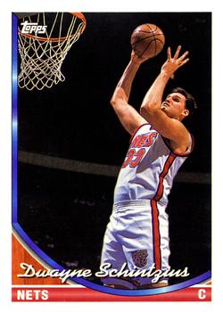 #285 Dwayne Schintzius - New Jersey Nets - 1993-94 Topps Basketball