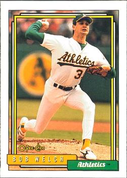 #285 Bob Welch - Oakland Athletics - 1992 O-Pee-Chee Baseball