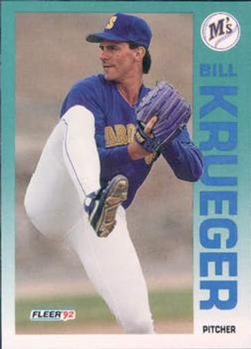 #285 Bill Krueger - Seattle Mariners - 1992 Fleer Baseball
