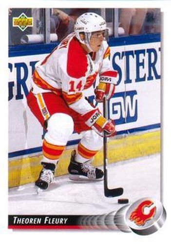 #285 Theoren Fleury - Calgary Flames - 1992-93 Upper Deck Hockey