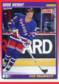 #286 Doug Weight - New York Rangers - 1991-92 Score Canadian Hockey