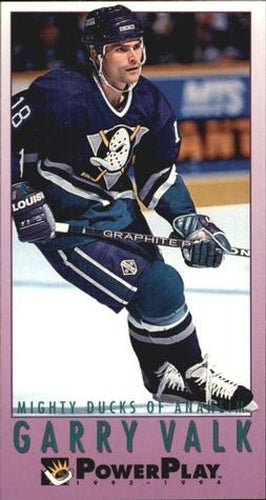 #286 Garry Valk - Anaheim Mighty Ducks - 1993-94 Fleer PowerPlay Hockey