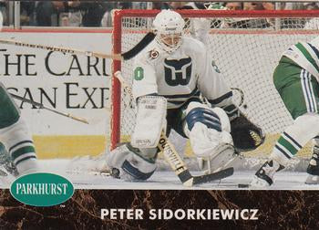 #286 Peter Sidorkiewicz - Hartford Whalers - 1991-92 Parkhurst Hockey