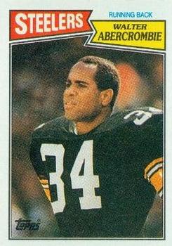 #286 Walter Abercrombie - Pittsburgh Steelers - 1987 Topps Football