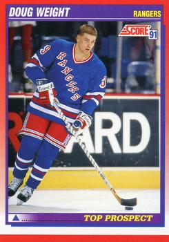 #286 Doug Weight - New York Rangers - 1991-92 Score Canadian Bilingual Hockey