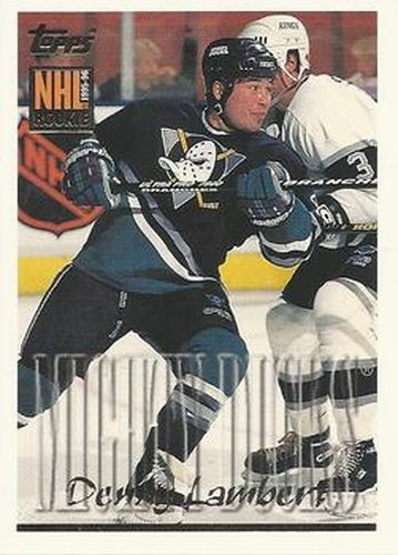 #286 Denny Lambert - Anaheim Mighty Ducks - 1995-96 Topps Hockey