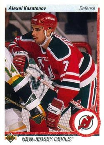 #286 Alexei Kasatonov - New Jersey Devils - 1990-91 Upper Deck Hockey