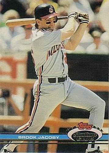 #286 Brook Jacoby - Cleveland Indians - 1991 Stadium Club Baseball