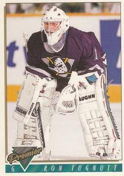 #286 Ron Tugnutt - Anaheim Mighty Ducks - 1993-94 Topps Premier Hockey