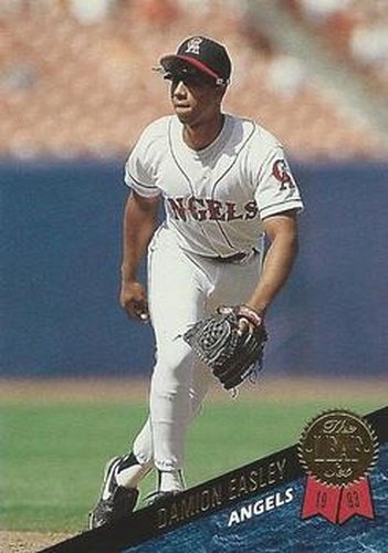 #286 Damion Easley - California Angels - 1993 Leaf Baseball