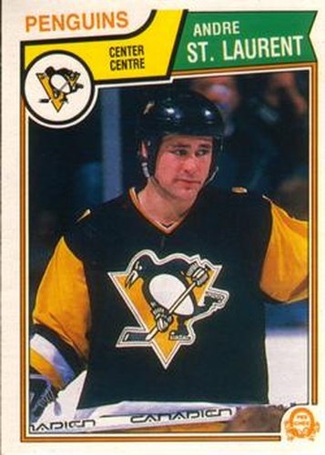 #286 Andre St. Laurent - Pittsburgh Penguins - 1983-84 O-Pee-Chee Hockey