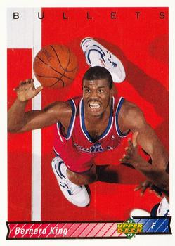 #286 Bernard King - Washington Bullets - 1992-93 Upper Deck Basketball