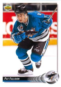 #286 Pat Falloon - San Jose Sharks - 1992-93 Upper Deck Hockey