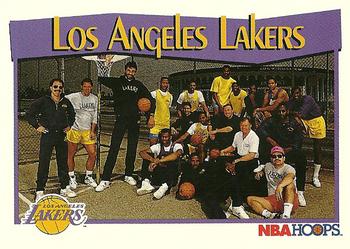 #286 Los Angeles Lakers - Los Angeles Lakers - 1991-92 Hoops Basketball
