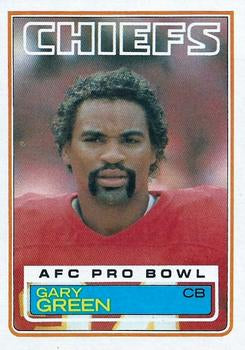 #286 Gary Green - Kansas City Chiefs - 1983 Topps Football