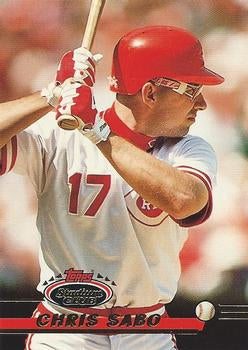 #286 Chris Sabo - Cincinnati Reds - 1993 Stadium Club Baseball