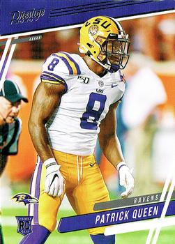 #286 Patrick Queen - Baltimore Ravens - 2020 Panini Prestige Football
