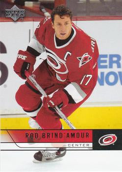 #286 Rod Brind'Amour - Carolina Hurricanes - 2006-07 Upper Deck Hockey