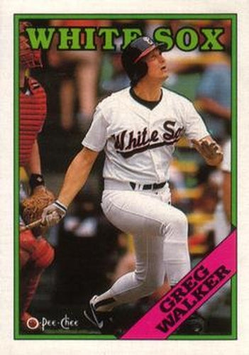 #286 Greg Walker - Chicago White Sox - 1988 O-Pee-Chee Baseball