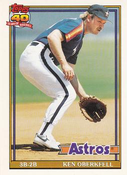 #286 Ken Oberkfell - Houston Astros - 1991 O-Pee-Chee Baseball