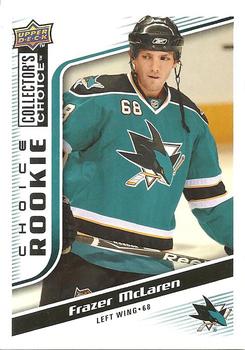 #286 Frazer McLaren - San Jose Sharks - 2009-10 Collector's Choice Hockey