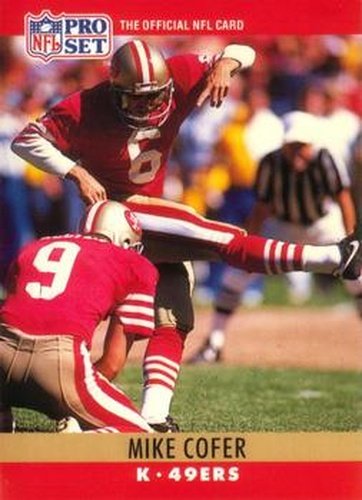 #286 Mike Cofer - San Francisco 49ers - 1990 Pro Set Football