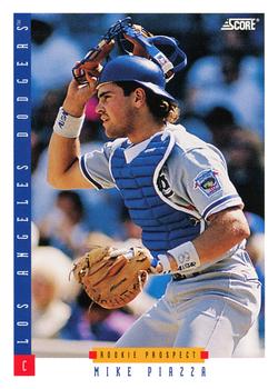 #286 Mike Piazza - Los Angeles Dodgers - 1993 Score Baseball