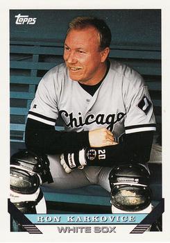 #286 Ron Karkovice - Chicago White Sox - 1993 Topps Baseball