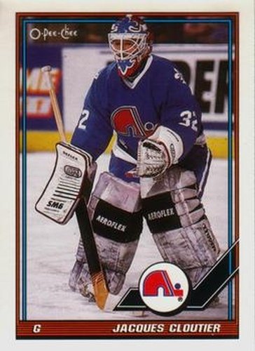 #286 Jacques Cloutier - Quebec Nordiques - 1991-92 O-Pee-Chee Hockey