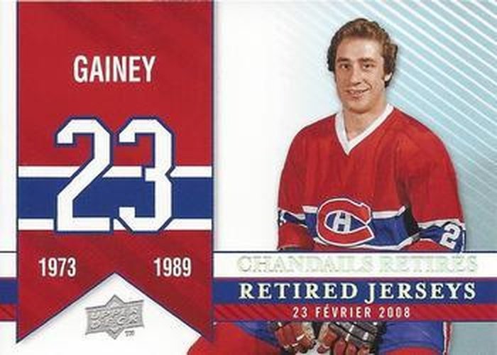 #286 Bob Gainey - Montreal Canadiens - 2008-09 Upper Deck Montreal Canadiens Centennial Hockey