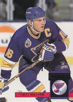 #286 Brett Hull - St. Louis Blues - 1993-94 Donruss Hockey