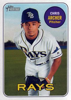 #286 Chris Archer - Tampa Bay Rays - 2018 Topps Heritage Baseball
