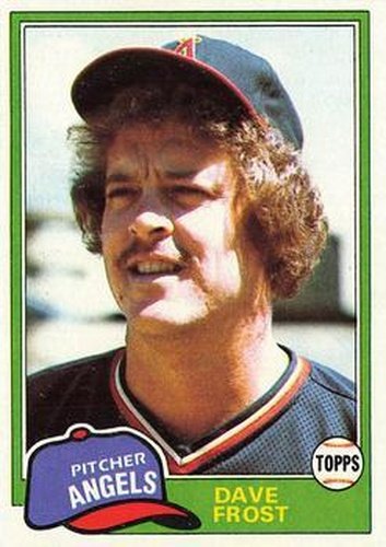 #286 Dave Frost - California Angels - 1981 Topps Baseball