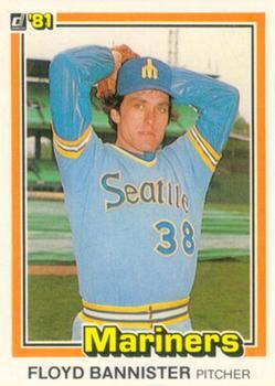 #286 Floyd Bannister - Seattle Mariners - 1981 Donruss Baseball