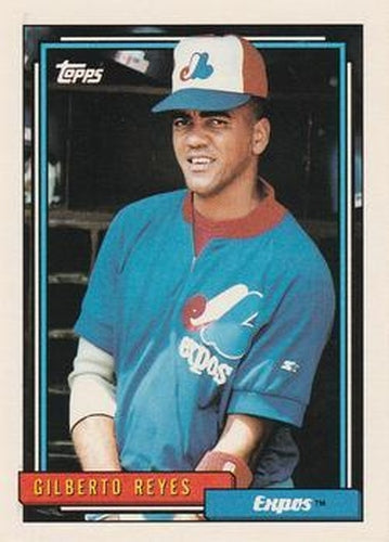 #286 Gilberto Reyes - Montreal Expos - 1992 Topps Baseball