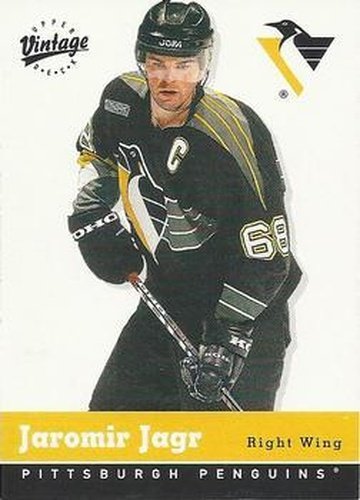 #286 Jaromir Jagr - Pittsburgh Penguins - 2000-01 Upper Deck Vintage Hockey