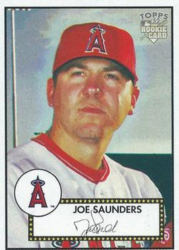 #286 Joe Saunders - Los Angeles Angels - 2006 Topps 1952 Edition Baseball