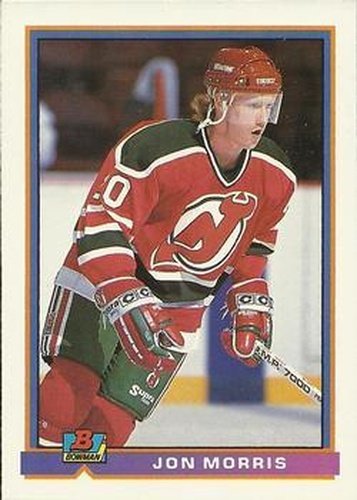 #286 Jon Morris - New Jersey Devils - 1991-92 Bowman Hockey