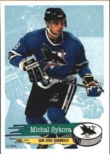 #286 Michal Sykora - San Jose Sharks - 1995-96 Panini Hockey Stickers