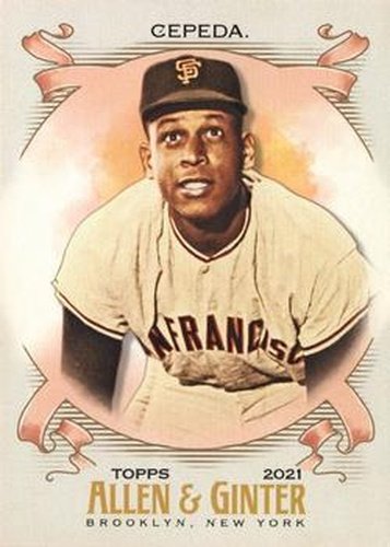 #286 Orlando Cepeda - San Francisco Giants - 2021 Topps Allen & Ginter Baseball