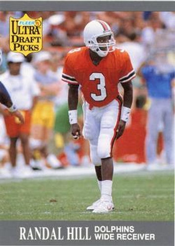 #286 Randal Hill - Miami Dolphins - 1991 Ultra Football