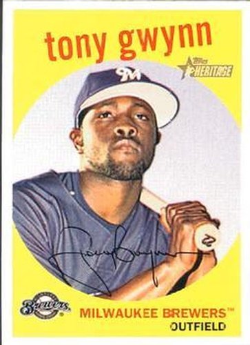#286 Tony Gwynn - Milwaukee Brewers - 2008 Topps Heritage Baseball